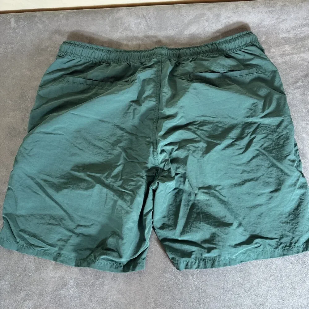 Obey Worldwide Green XL Men’s Swim Shorts Drawstring Trunks Mesh Pocket